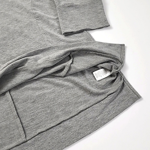 ⭐️3/ $30⭐️ Cable & Gauge Women's Grey Pullover Hoodie Lace Up Neck Sz XL - Picture 6 of 11